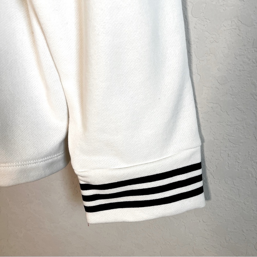 NAUTICA 1/4 Zip Polo Pullover Top Lightweight Sweatshirt White Navy NWT XXL - Picture 4 of 9